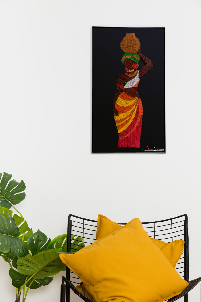 African Woman Art piece by AlbyStrings